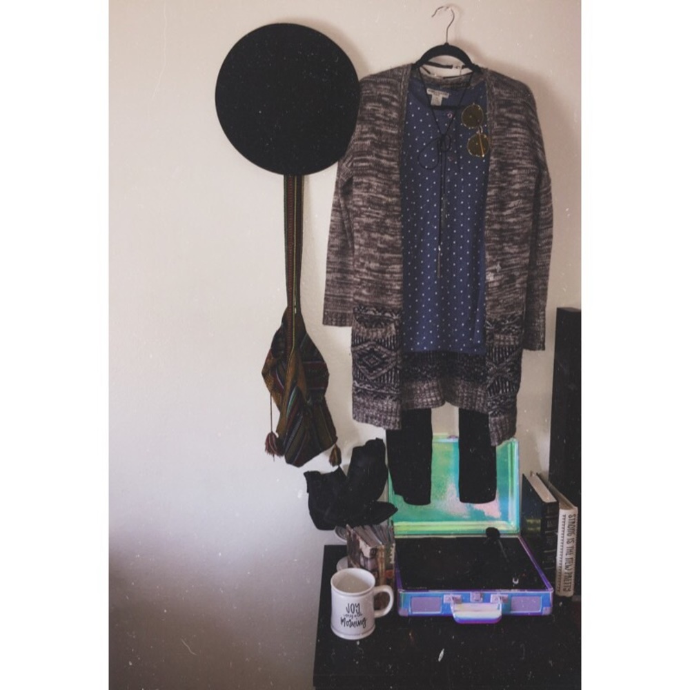 Polka dot oversized shirt